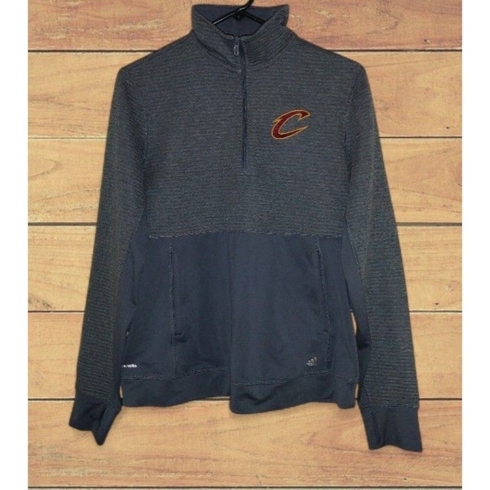 Adidas Cleveland Cavaliers "Team Issue" On-Court Quarter-zip Pullover Size M